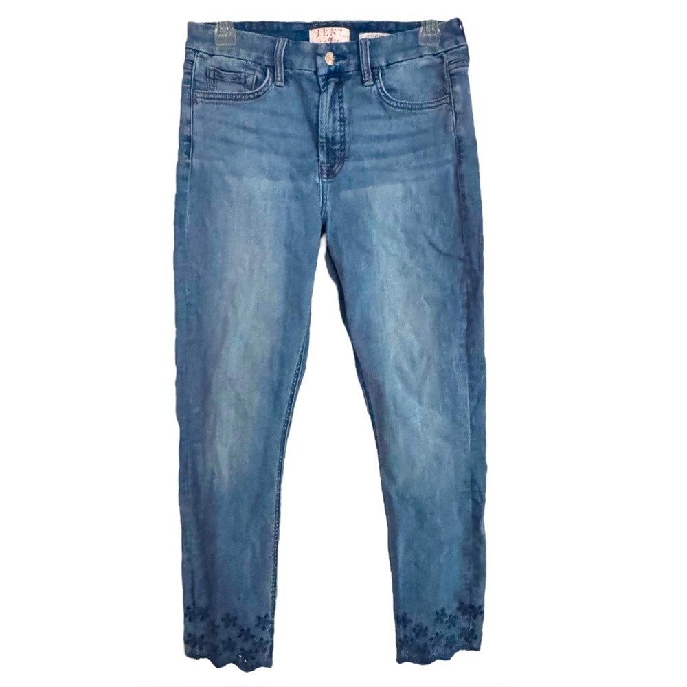 JEN 7 by 7 for all mankind Size 6 Ankle Skinny 5 Pocket Jeans Cotton-Spandex